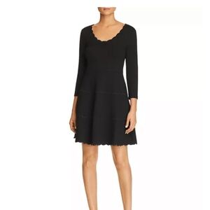 Kate Spade Elegant Black Scalloped Dress